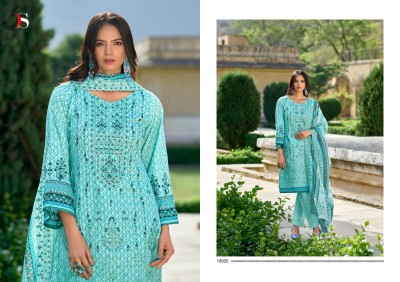 deepsy suit by bin saeed pure cotton heavy embroidered unstitched dress material catalogue salwar kameez catalogs