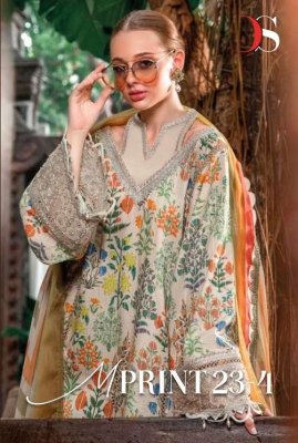 deepsy suits new launch Mariab Mprint spring summer 23 vol 4 pure cotton embroidery patches work Pakistani salwar kameez chiffon dupatta  Deepsy suits