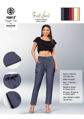 deeptex feel good comfort pant pure cotton printed pant catalogue wholesale  bottom wear catalogs