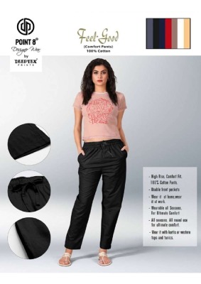 deeptex feel good comfort pant pure cotton printed pant catalogue wholesale  bottom wear catalogs