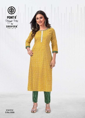 deeptex new Exotic Vol 3 kurti with pants set collection 