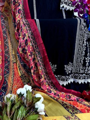 dinsaa suits new design no 226 super hit black heavy rayon embroidery work single pice Pakistani suits wholesale rate  pakistani suit catalogs