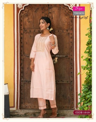 diya trend  a venture of kajal style Starangi vol 1 straight Kurti with pant catalogue kurtis catalogs