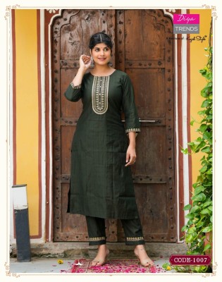 diya trend  a venture of kajal style Starangi vol 1 straight Kurti with pant catalogue kurtis catalogs