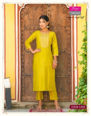 diya trend  a venture of kajal style Starangi vol 1 straight Kurti with pant catalogue kurtis catalogs