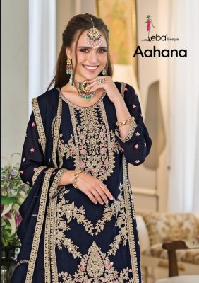 eba life style by Aahana heavy chinon with embroidered readymade patiyala suit catalogue at amaviexpo Eba lifestyle