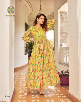 fashionista vol 1 by passion tree aliya cute fancy gown stylish Kurti wholesaler and exporter price in India  Diya Trends