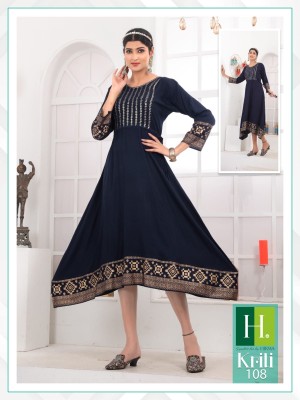 h dot hirwa by kriti vol 2 heavy reyon wrinkle  ghera kurti catalog at wholesale rate  kurtis catalogs