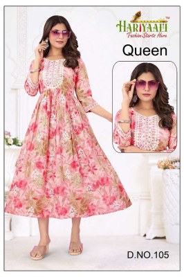 hariyaali by kasmeera new launch queen pure mul mul foil printed anarkali umbrella stylish designer Kurti wholesaler price in India  Hariyaali Kurti 