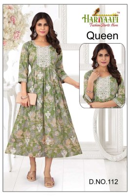 hariyaali by kasmeera new launch queen pure mul mul foil printed anarkali umbrella stylish designer Kurti wholesaler price in India  kurtis catalogs