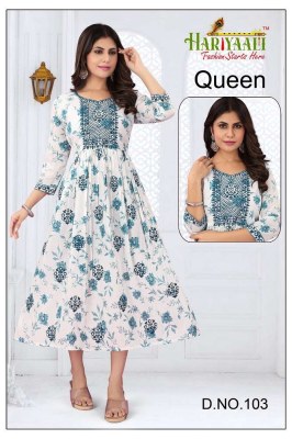 hariyaali by kasmeera new launch queen pure mul mul foil printed anarkali umbrella stylish designer Kurti wholesaler price in India  kurtis catalogs