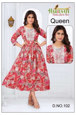 hariyaali by kasmeera new launch queen pure mul mul foil printed anarkali umbrella stylish designer Kurti wholesaler price in India  kurtis catalogs