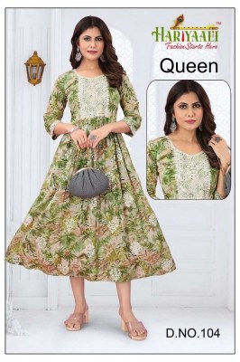 hariyaali by kasmeera new launch queen pure mul mul foil printed anarkali umbrella stylish designer Kurti wholesaler price in India  kurtis catalogs