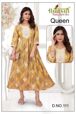 hariyaali by kasmeera new launch queen pure mul mul foil printed anarkali umbrella stylish designer Kurti wholesaler price in India  kurtis catalogs