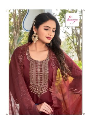 hinaya by Alexa vol 1 designer roman silk fancy readymade suit catalogue at low rate readymade suit catalogs