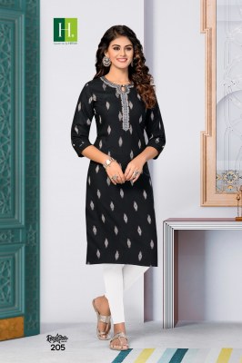 hirwa by Rockstar vol 2 heavy bombay reyon kurti catalogue at affordable rate kurtis catalogs