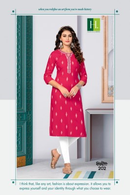 hirwa by Rockstar vol 2 heavy bombay reyon kurti catalogue at affordable rate kurtis catalogs