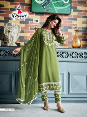 inayat vol 1 by parra studio kurti pants and dupatta set catalog wholesale kurtis catalogs