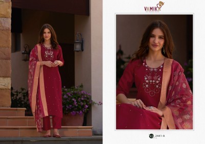 jannat vol 1 by Vamika Exclusive Hand work Kurti pant with dupatta catalogue at affordable rate readymade suit catalogs