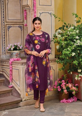 kailee fashion by shehnaaz designer applique orgaanza work straight kurti pant with dupatta catalog at wholesale price kurtis catalogs