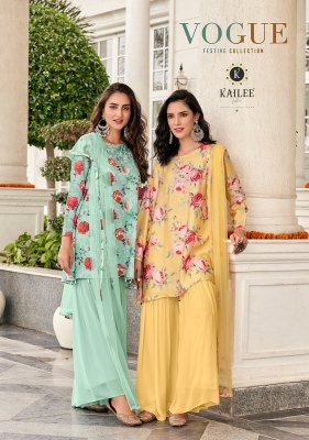 kailee fashion by vouge catalogue of pure cotton hand work sharara suit catalog at wholesale  Kailee fashion