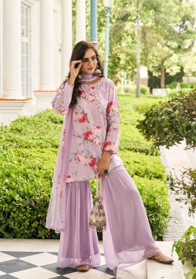 kailee fashion by vouge catalogue of pure cotton hand work sharara suit catalog at wholesale  fancy sharara suit Catalogs