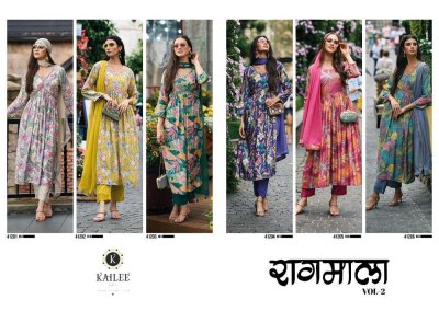 kailee fashion ragmala vol 2 nyra cute and aliya cute ready made salwar kameez wholesaler  kurtis catalogs