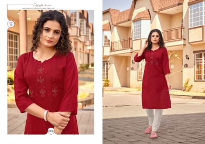 kalroop by scarlet fancy embroidered kurti catalogue at low rate kurtis catalogs