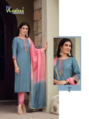 karissa nora Kurti pant dupatta set catalogue wholesaler price in India   kurtis catalogs