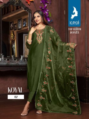 kaya Kurti presents koyal roman silk Kurti pants and dupatta set catalogue wholesale rate in Surat  kurtis catalogs