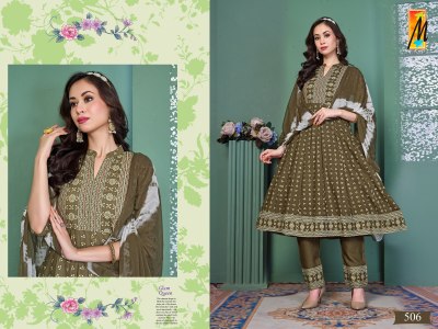 khsuhika ghera by Master reyon printed readymade suit catalogue at affordable rate readymade suit catalogs