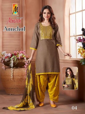 master aanchal ready made patiyala suits catalogue wholesale price in India  kurtis catalogs