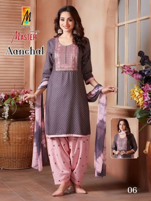 master aanchal ready made patiyala suits catalogue wholesale price in India  kurtis catalogs