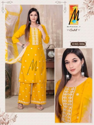 master new Kurti catalogue Gem Kurti with palazzo and dupatta set catalogue wholesaler  kurtis catalogs