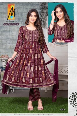 master new colours heavy rayon nyra cute ready made suits wholesale 