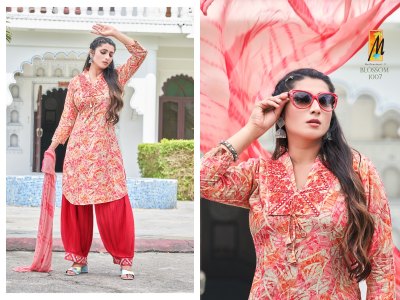 master new launch Blossom rayon kurti with afghani style pant with dupatta set catalogue wholesale rate  kurtis catalogs