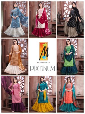 master new  launch Platinum Kurti skirt with dupatta set catalogue wholesale  kurtis catalogs