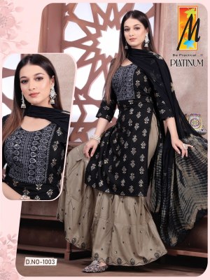 master new  launch Platinum Kurti skirt with dupatta set catalogue wholesale  kurtis catalogs