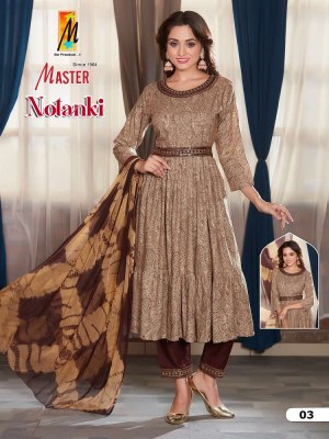 master new presents notanki rayon foil printed Kurti pants with dupatta and belt Kurti catalogue wholesale rate  kurtis catalogs