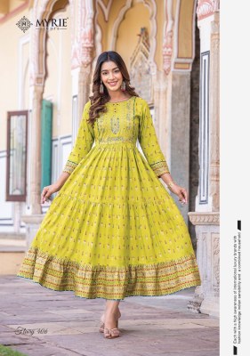 mayrie india presents new flairy vol 4 Heavy Reyon Printed Gown  kali style wholesale kurti kurtis catalogs