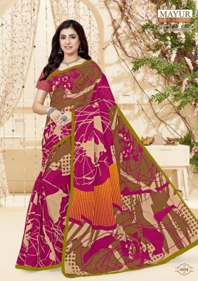 mayur creation by chandani cotton saree vol 4 exclusive fancy printed cotton saree catalogue at law rate sarees catalogs