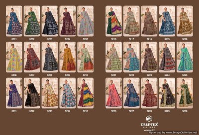 mother india vol 52 by deeptex heavy cotton printed saree catalogue at affordable rate sarees catalogs