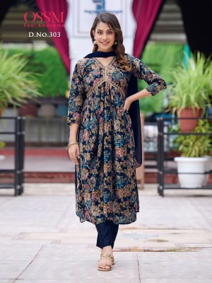 ossm new Resham vol 3  Premium collection alia collection Kurti catalogue wholesale  kurtis catalogs