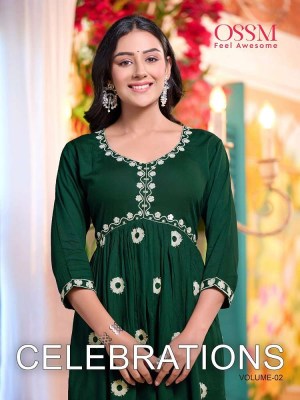 ossm new launch celebrations vol 2 fancy alia style wholesale Kurti catalogue Surat  kurtis catalogs