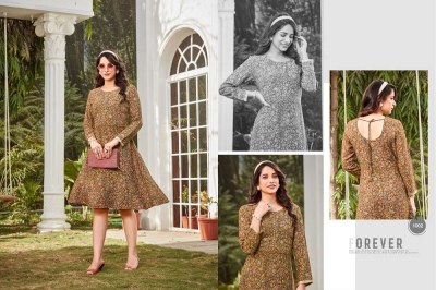 poonam designer dollar rayon wrinkle printed short gown stylish Kurti wholesaler  kurtis catalogs