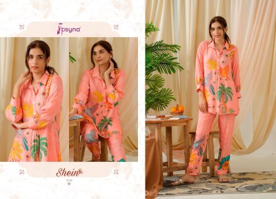 psyna by Shein vol 1 pure muslin printed trendy co ord  set catalogue at low rate Size wise Combo Set