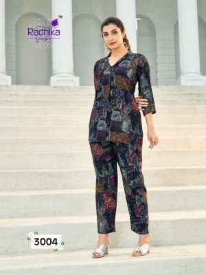 radhika lifestyle by cord vol 3 muslin print with siroski work co ord set catalog at wholesale price co ord set catalogs