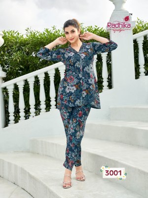 radhika lifestyle by cord vol 3 muslin print with siroski work co ord set catalog at wholesale price co ord set catalogs