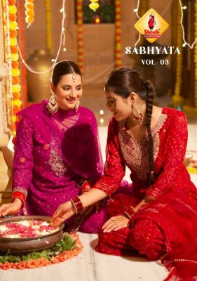 sabhyata vol 3 by Shruti Party wear Real georgette embroidered Sharara suit catalogue  fancy sharara suit Catalogs