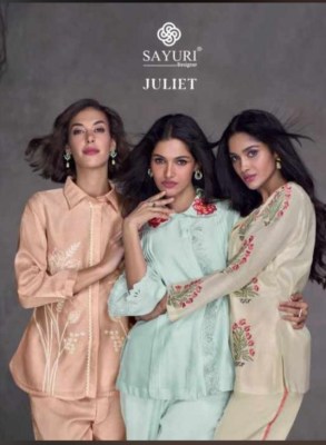 sayuri designers presents juliet pure silk co ord set wholesale kurtis catalogs